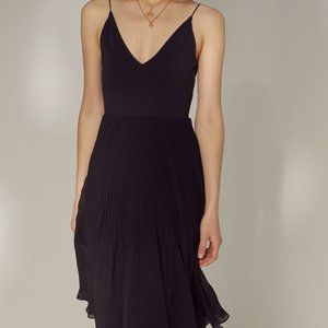 Aritzia Wilfred Dancer Midi Low Back Dress Black XS